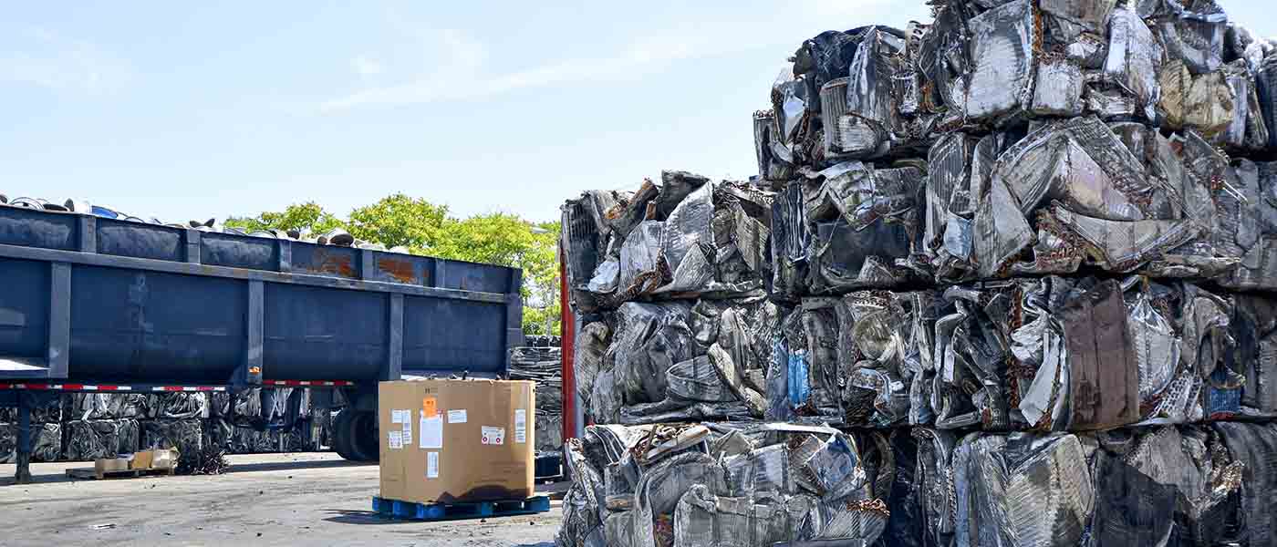 Richmond Recycling Stacked Materials